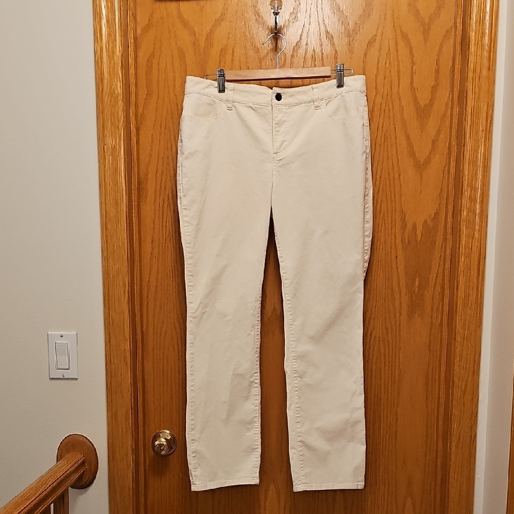 Talbots Signature Cream Cords 14P